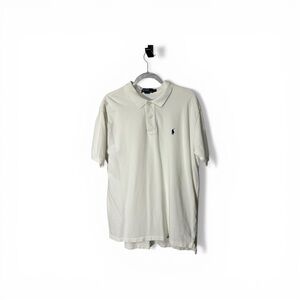 Polo Ralph Lauren Size XL White Short Sleeve Polo 100% Cotton